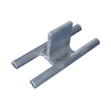 Compact double T-shaped wire clamp